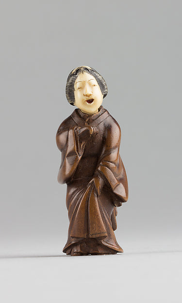 Netsuke of Female Figure 19th cent,  Poster Print Wall Art
