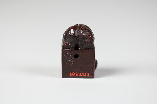 Netsuke of Demon with His Head in a Box 18th cent,  Poster Print Wall Art