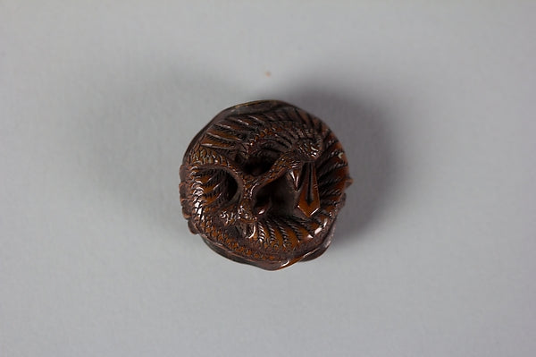 Netsuke of Coiled Dragon 19th cent,  Poster Print Wall Art
