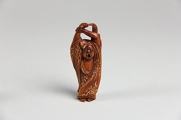 Netsuke of Daruma late 18th cent,  Poster Print Wall Art