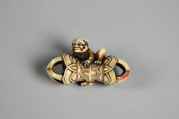 Netsuke of Demon with Gold Eyes 19th cent,  Poster Print