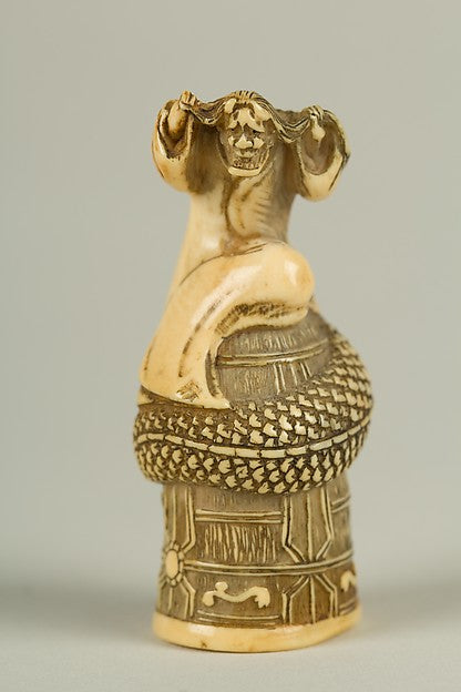 Netsuke of Kiohime on the Bell 19th cent,  Poster Print