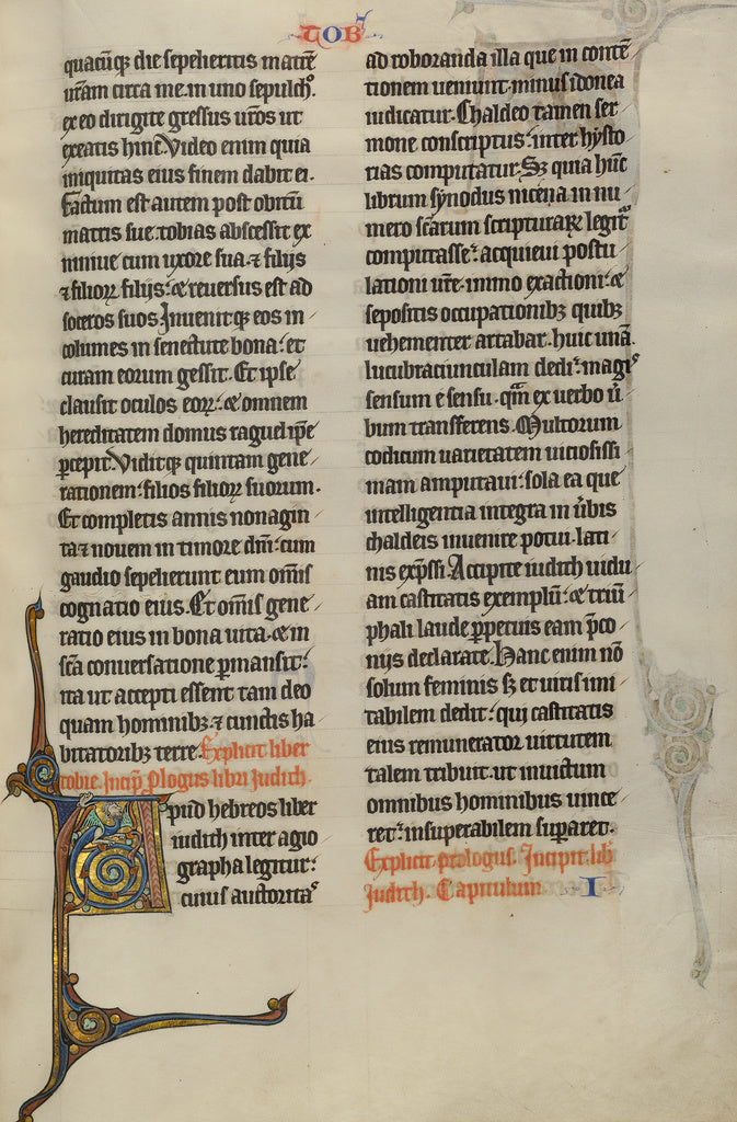 Unknown:Inhabited Initial A, Poster Print Wall Art