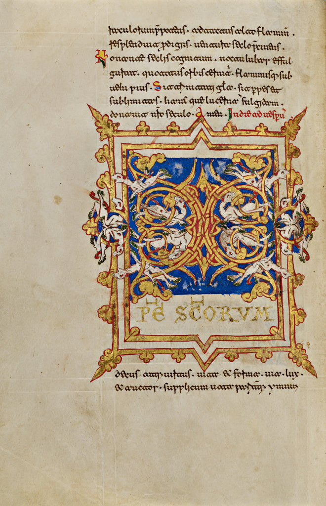 Unknown:Inhabited Initial X, Poster Print Wall Art