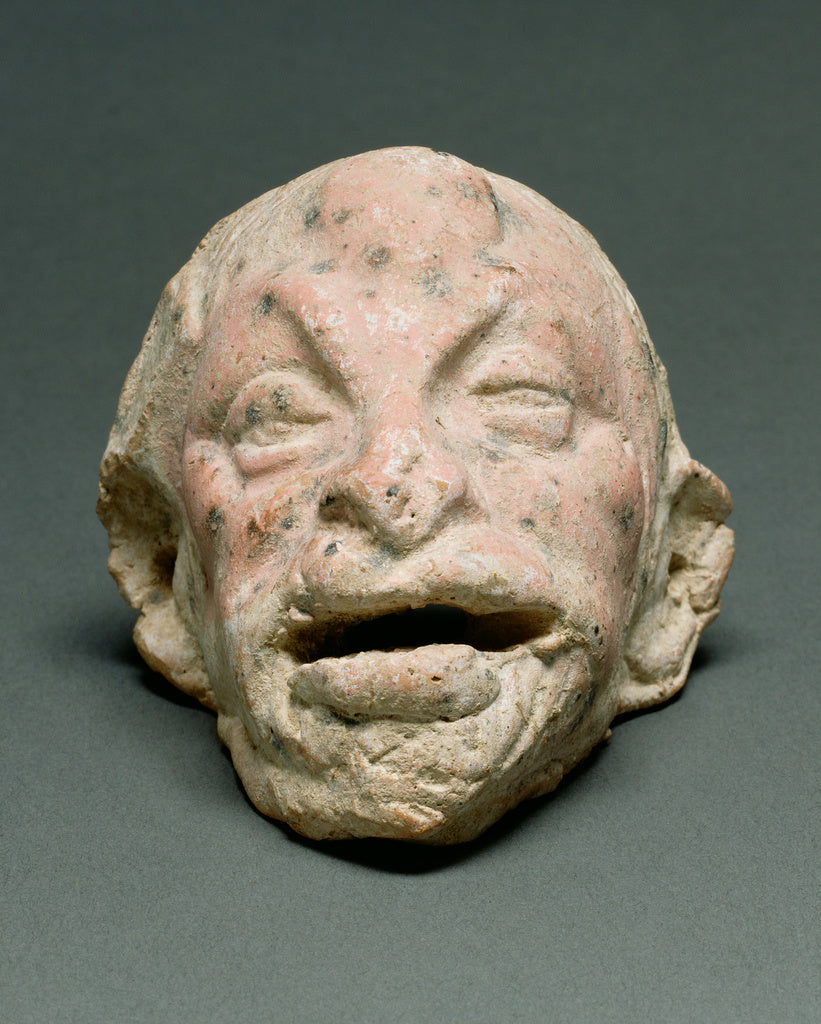 Unknown:Miniature Theatrical Mask of an Old Man, Poster Print Wall Art