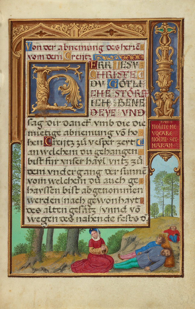 Simon Bening:Border with Naomi Grieving the Loss of Her Fami, Poster Print Wall Art