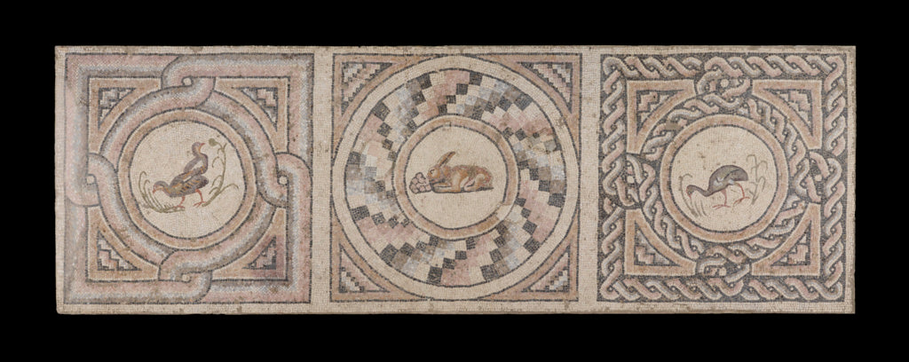 Unknown:Panel from a Mosaic Floor from Antioch (central pane, Poster Print Wall Art
