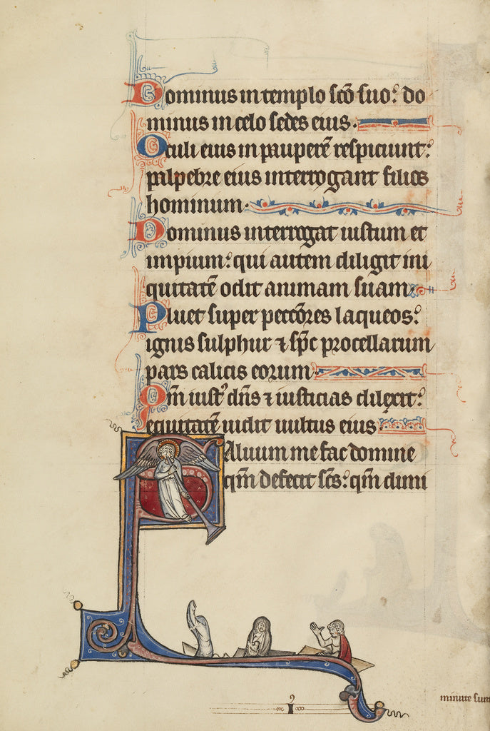 Bute Master:Inhabited Initial S, Poster Print Wall Art