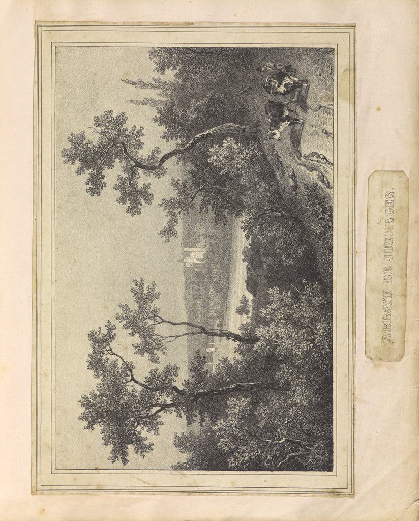 Unknown maker, British or French:Abbaye de Jumièges, Poster Print Wall Art