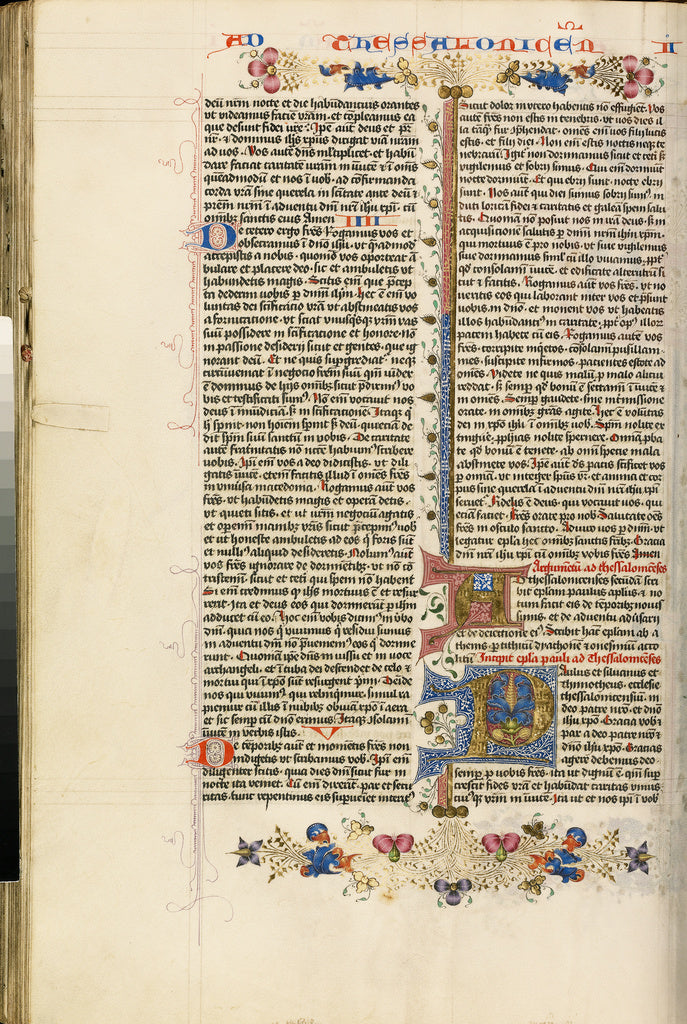 Stefan LochnerCircle of:Decorated Initial A; Decorated Initi, Poster Print Wall Art