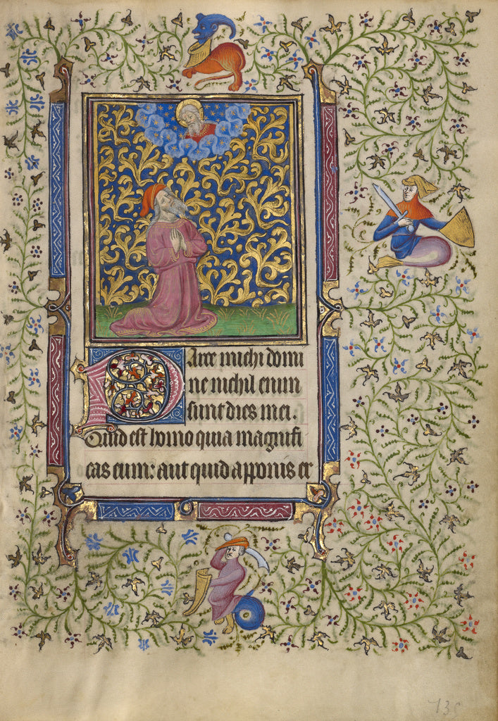 Egerton MasterFollower of the:Job in Prayer, Poster Print Wall Art