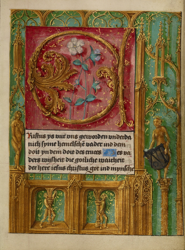 Gerard HorenboutWorkshop of:Decorated Initial C, Poster Print Wall Art