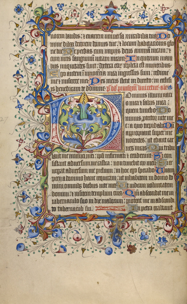 Unknown:Psalter, Poster Print Wall Art