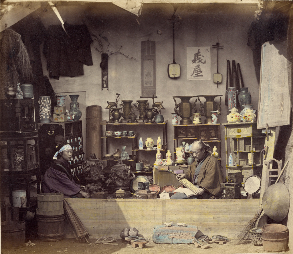 Felice Beato:Curio Shop, Poster Print Wall Art