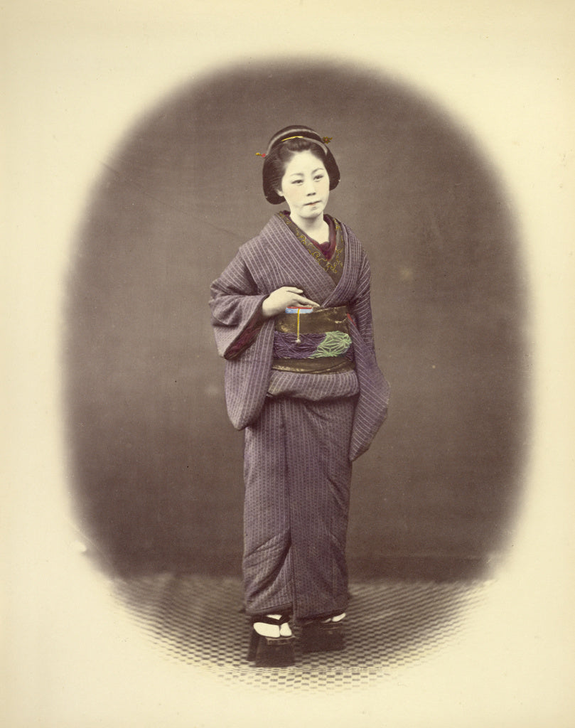 Felice Beato:Japanese Officer's Wife, Poster Print Wall Art
