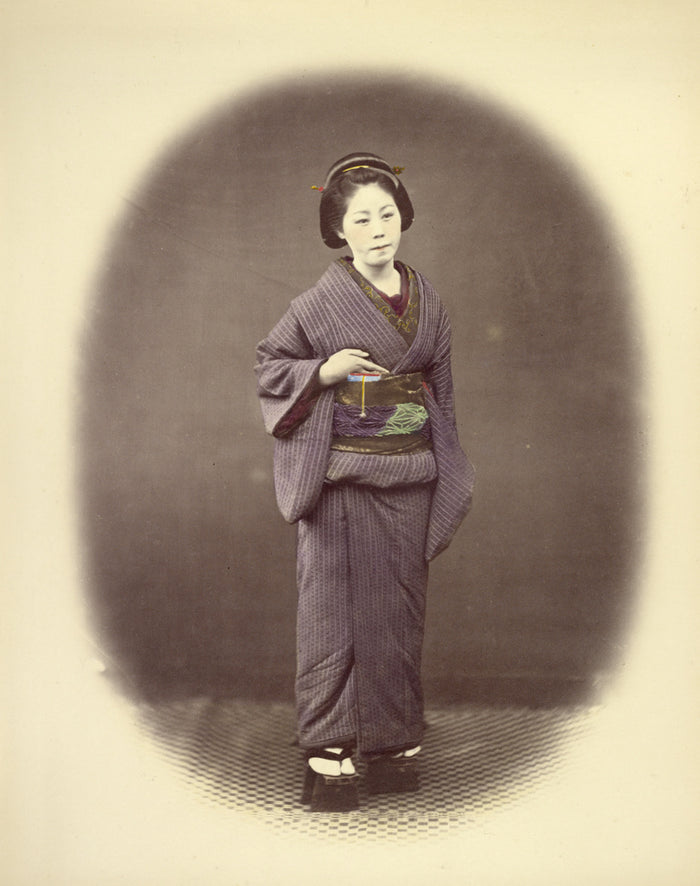 Felice Beato:Japanese Officer's Wife,16x12