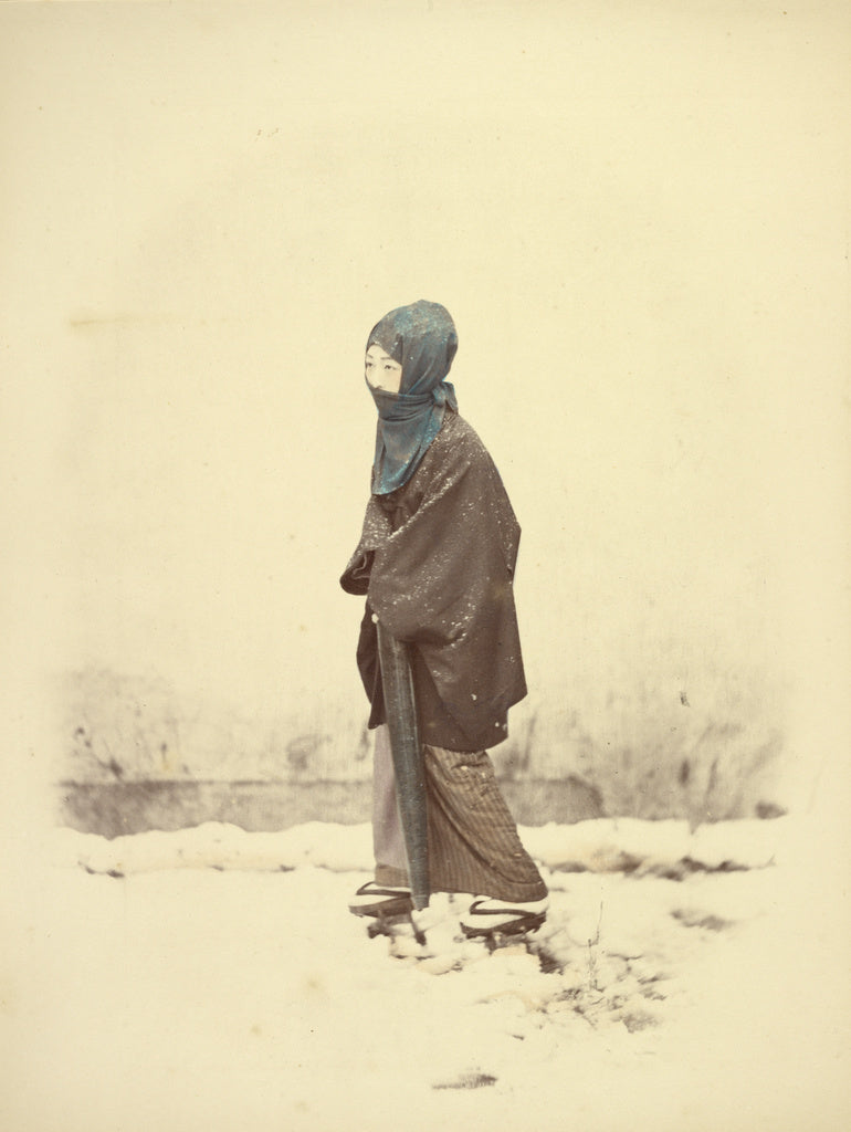Felice Beato:Woman in Winter Dress,16x12"(A3)Poster