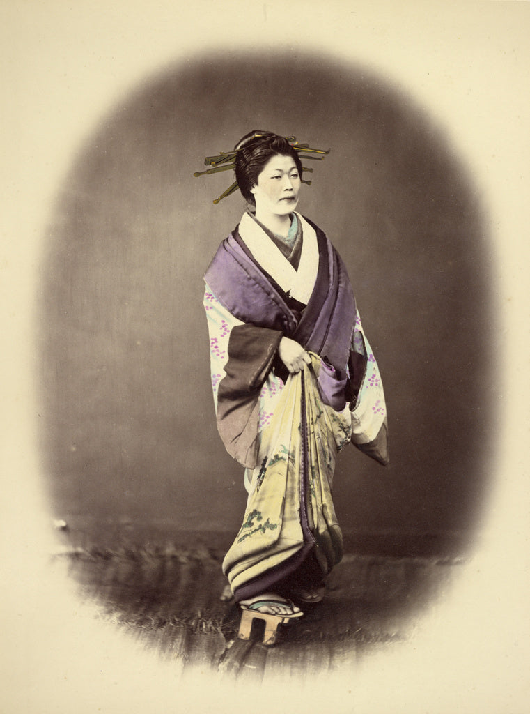 Felice Beato:Courtesan, Poster Print Wall Art