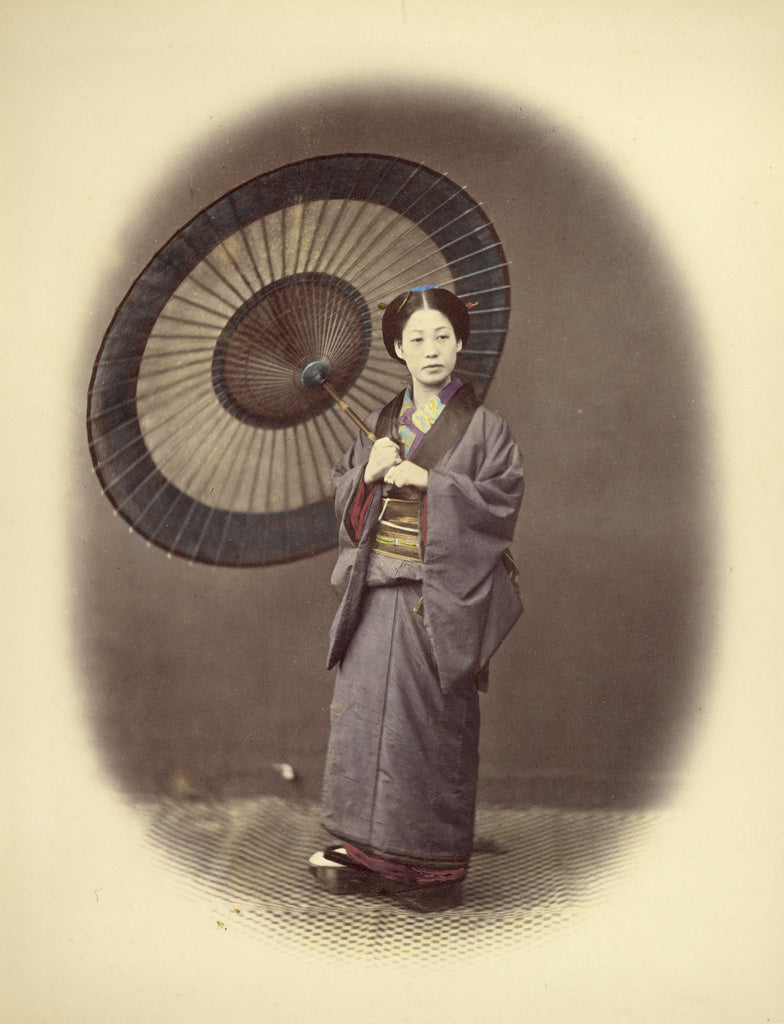 Felice Beato:[A Yokohama Belle], Poster Print Wall Art