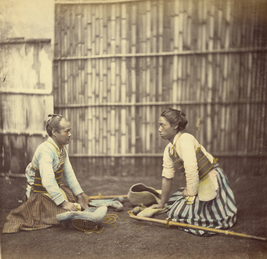 Felice Beato:Fencers, Poster Print Wall Art