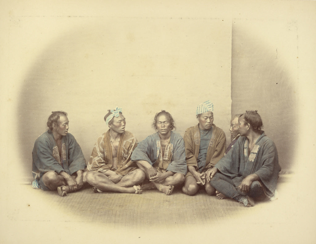 Felice Beato:Coolies - (Group), Poster Print Wall Art
