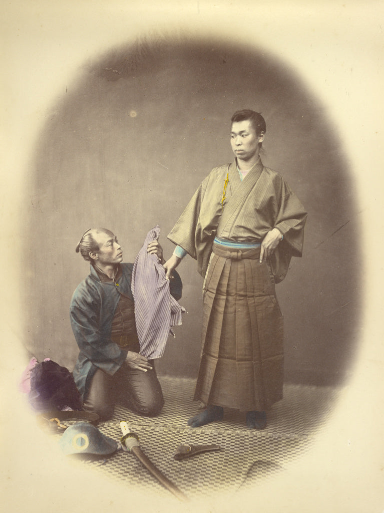 Felice Beato:[An Officer and his Attendant], Poster Print Wall Art