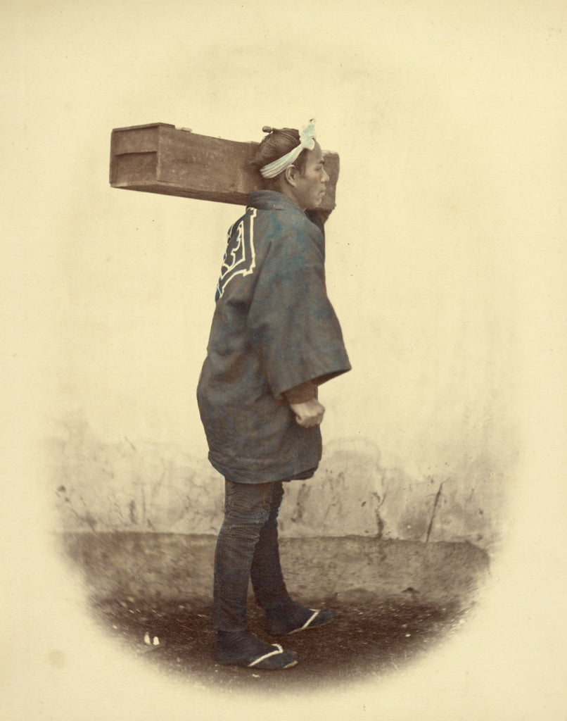 Felice Beato:Carpenters, Poster Print Wall Art