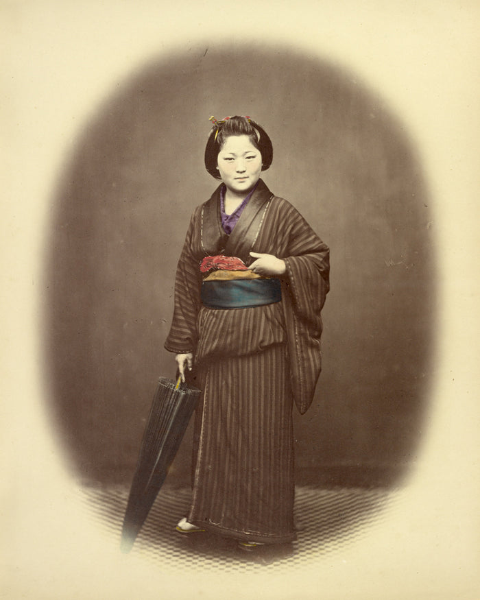 Felice Beato:Japanese Girl,16x12