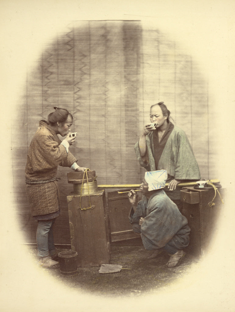 Felice Beato:Saki Seller, Poster Print Wall Art
