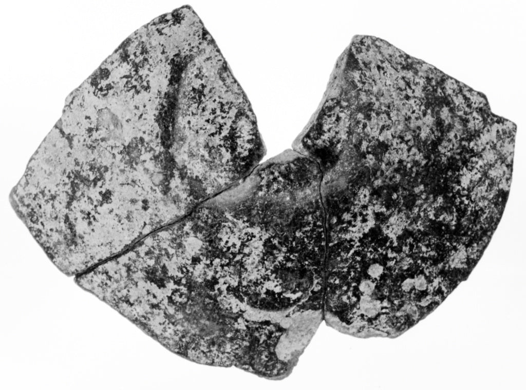 Unknown:Impasto Bowl Fragment (comprised of three joined fra, Poster Print Wall Art
