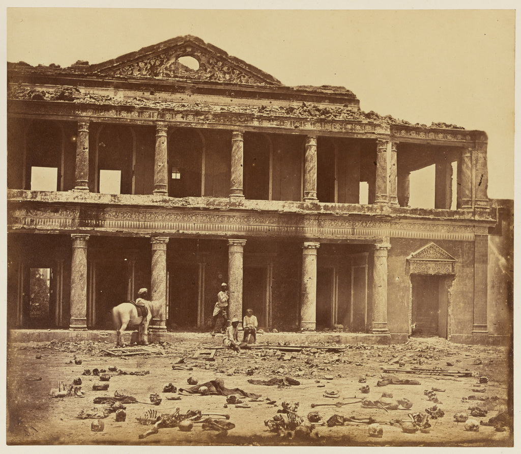 Felice Beato:[Sikandrahbagh After Slaughter of the Rebels by,16x12"(A3)Poster