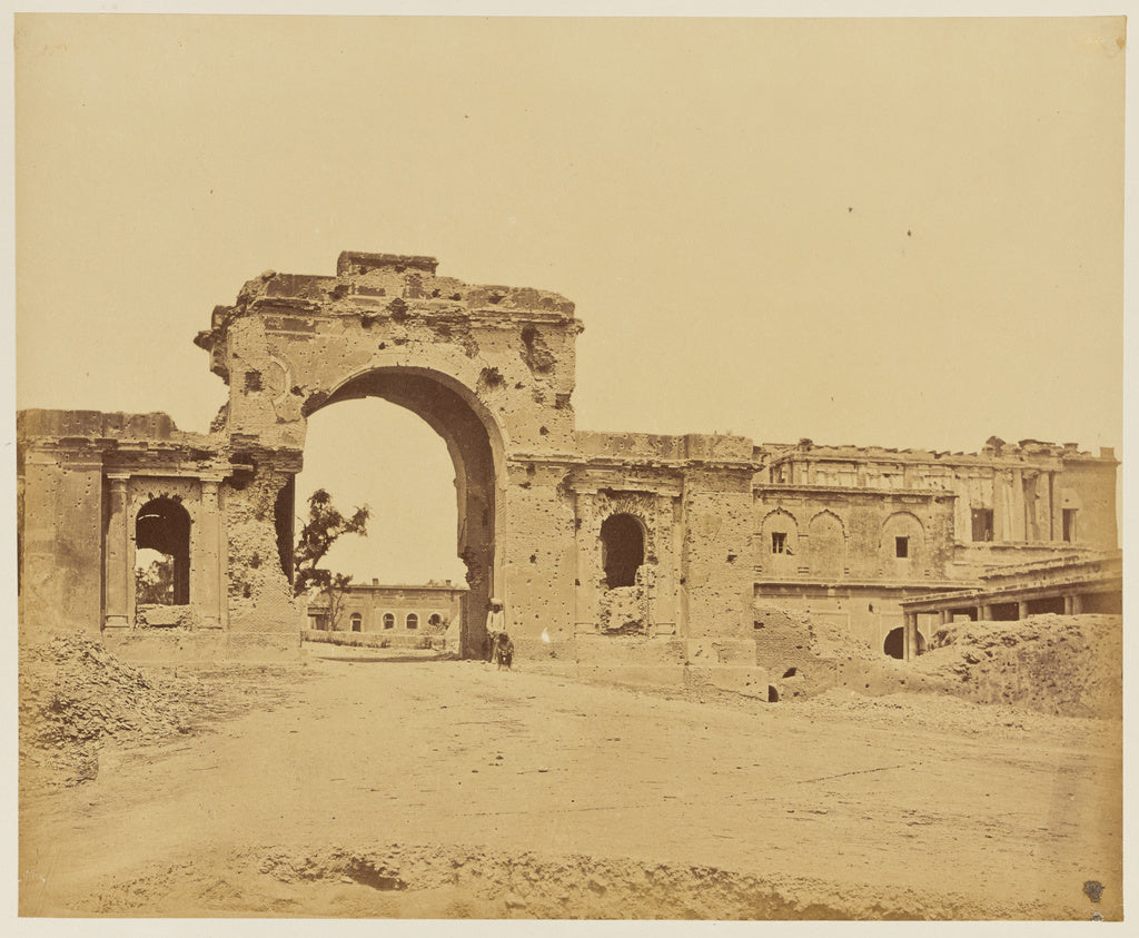 Felice Beato:[Gateway Leading into The Residency, Commonly t, Poster Print Wall Art