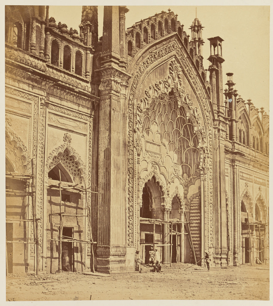 Felice Beato:[Jumina Musjid Gate, Lucknow], Poster Print Wall Art