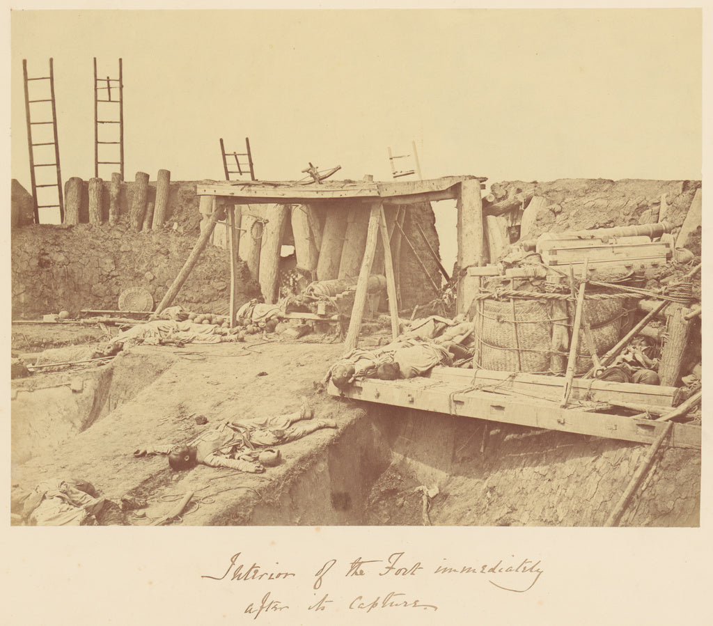 Felice Beato:[Interior of the Fort Immediately After Its Cap, Poster Print Wall Art