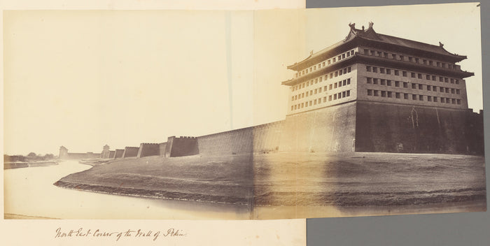 Felice Beato:[North East Corner of the Wall of Peking],16x12
