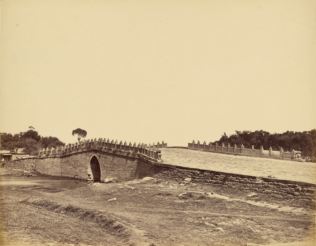 Felice Beato:[The Bridge of Paletchow Showing the Grand Pave, Poster Print Wall Art