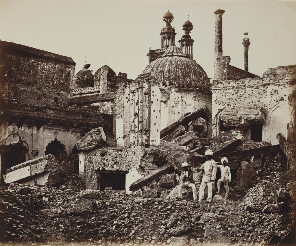 Felice Beato:[The Mine in the Chattar Manzil, Exploded by th, Poster Print Wall Art