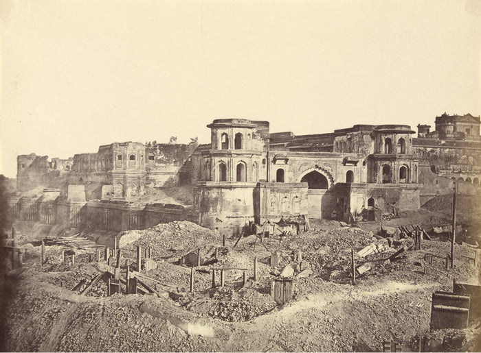 Felice Beato:[The Mucha Bawn, or the Old Citadel of Lucknow],16x12
