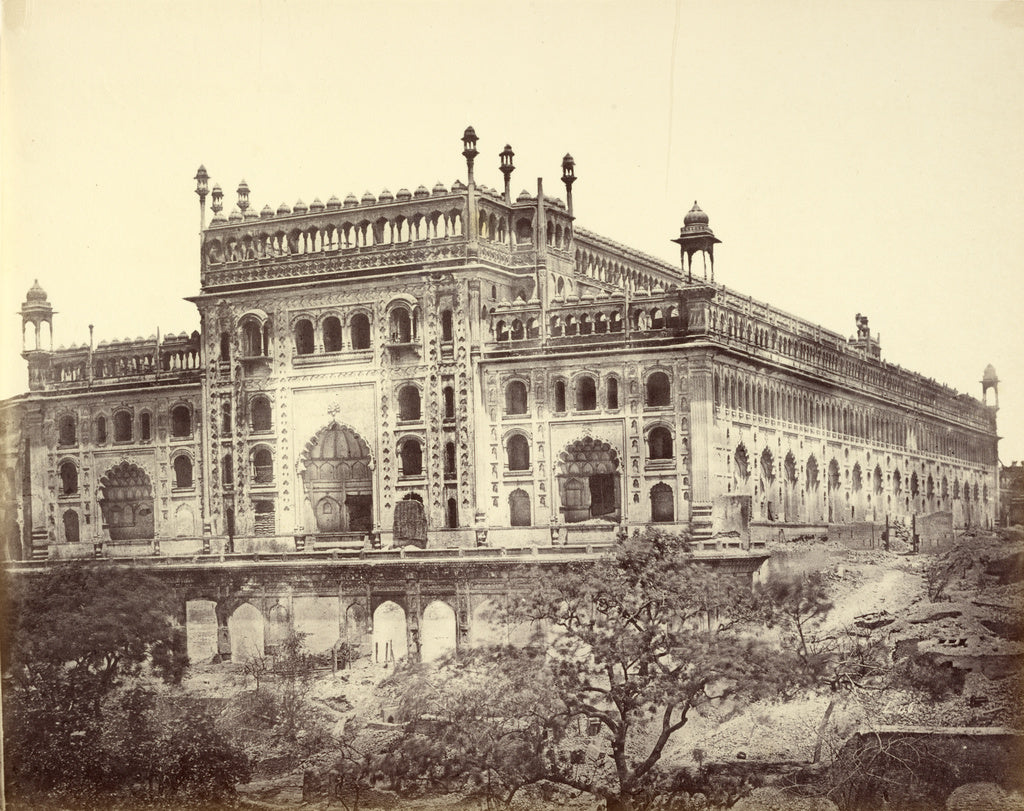 Felice Beato:[Exterior of Asaf-ud-Daula's Imambara, or Tomb], Poster Print Wall Art