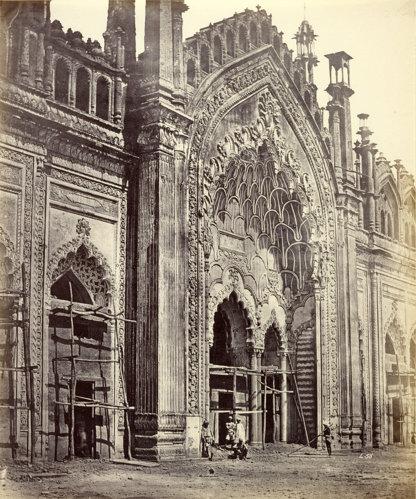 Felice Beato:[Jumma Musjid Gate], Poster Print Wall Art
