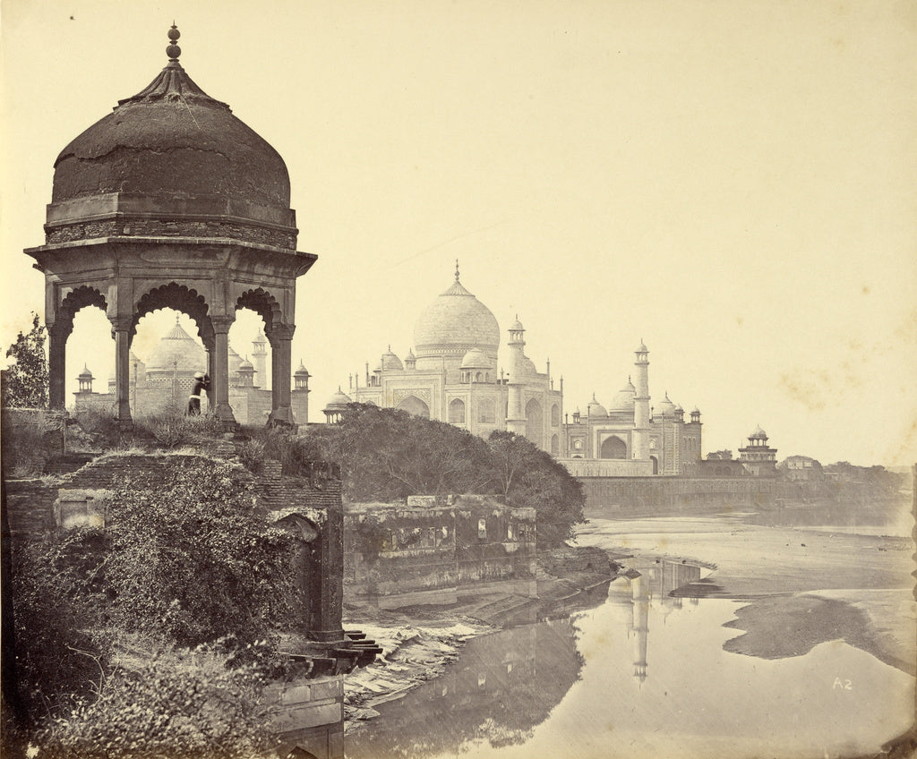 Felice Beato:[The Taj Mahal from the East], Poster Print Wall Art