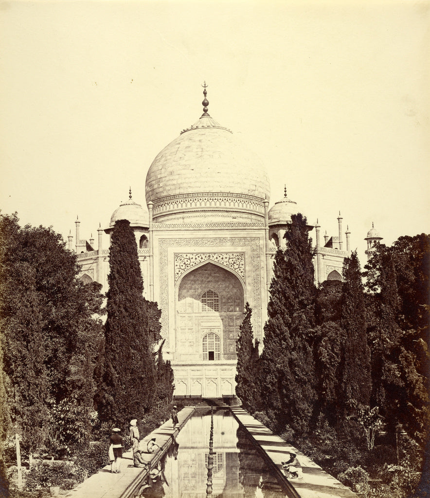 Felice Beato:[Central View of the Taj Mahal], Poster Print Wall Art