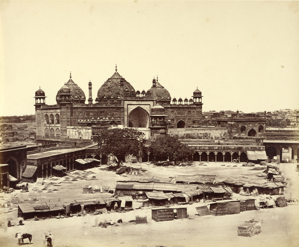 Felice Beato:[Jama Masjid, Agra], Poster Print Wall Art