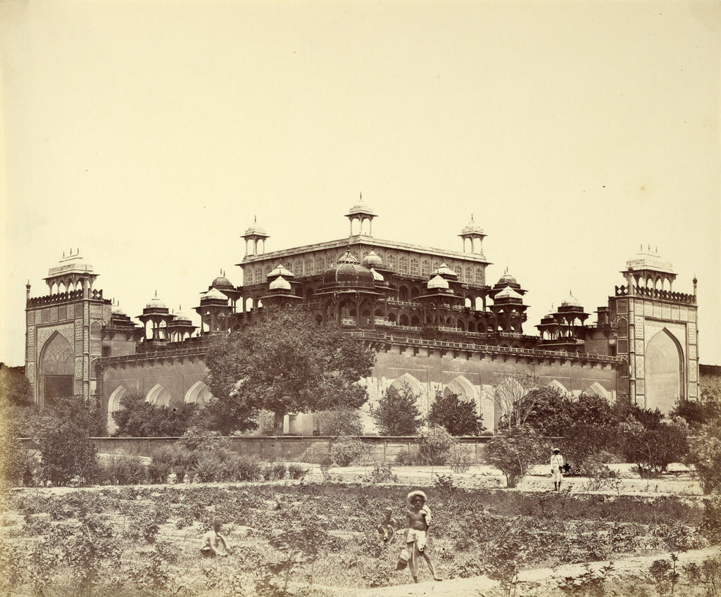Felice Beato:[Akbar's Tomb at Secundra, near Agra], Poster Print Wall Art