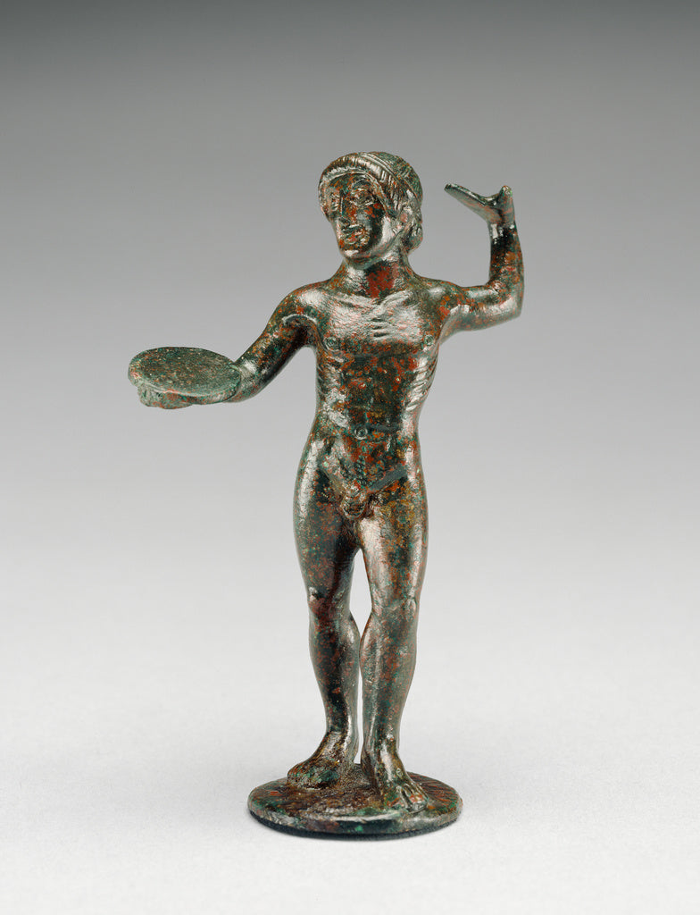 Unknown:Statuette of a Diskobolos, Poster Print Wall Art