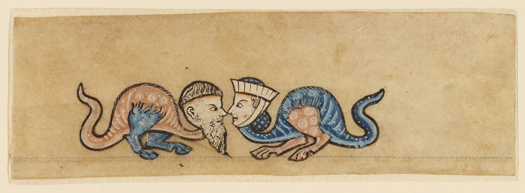 Unknown:Marginal drollery, Poster Print Wall Art
