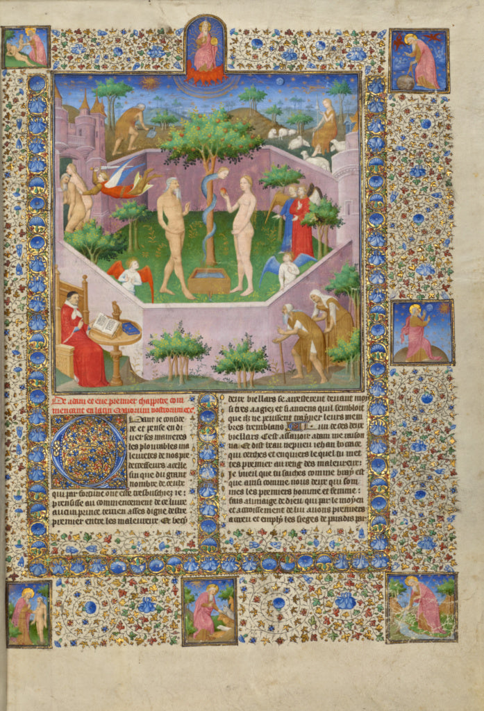 Boucicaut Master:The Story of Adam and Eve, Poster Print Wall Art