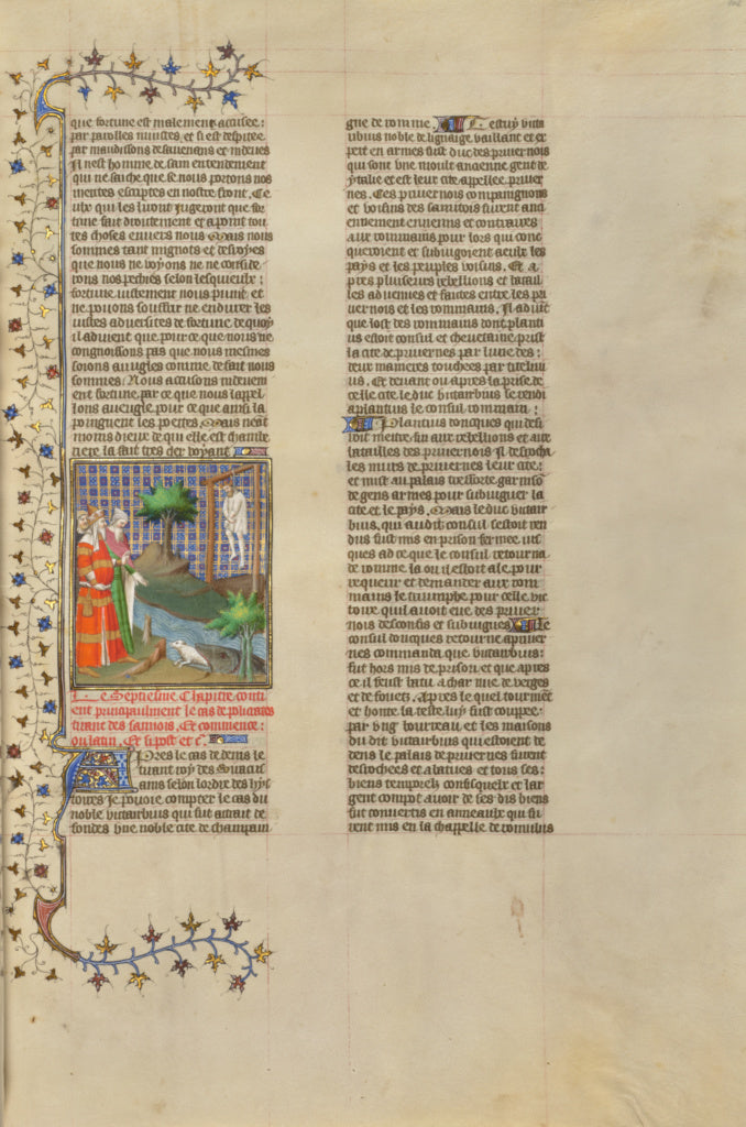 Boucicaut Master Illuminator:Polycrates Hanged, Poster Print Wall Art