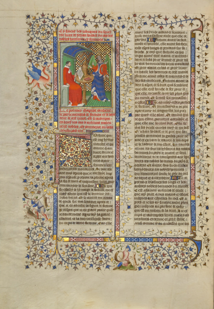 Unknown:Boccaccio and Fortune, Poster Print Wall Art