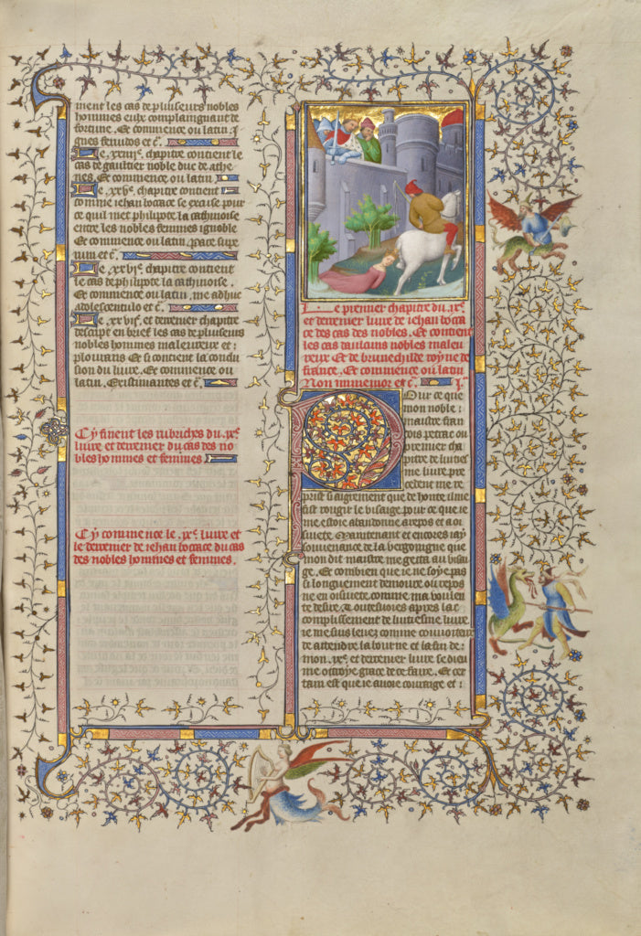 Boucicaut Master:The Death of Brunhilde, Queen of France, Poster Print Wall Art